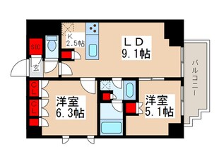 オルサス西日暮里の物件間取画像